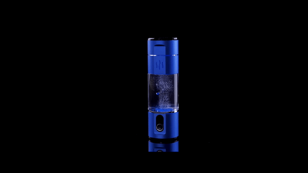 Bottiglia Acqua Idrogeno 420ml In Vetro - Generatore Portatile USB Con Tecnologia PEM, Ionizzatore Per Casa E Viaggi (Argento) - 2